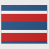 Papier Cadeau Le papier d'emballage mat blanc et bleu rouge (Plat)