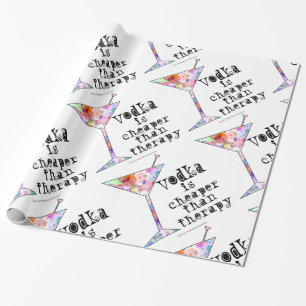 PAPIER CADEAU LE PAPIER D'EMBALLAGE, VODKA EST MEILLEUR MARCHÉ