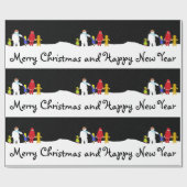 Papier Cadeau Le papier d'enveloppement de Noël Gang (Plat)