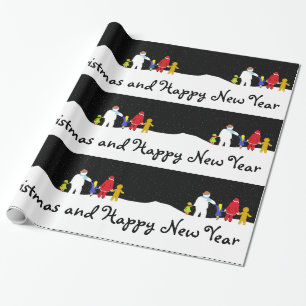 Papier Cadeau Le papier d'enveloppement de Noël Gang