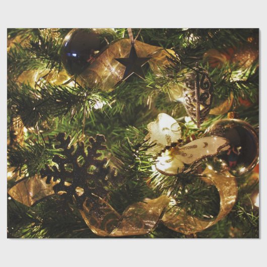 Papier Cadeau Le papillon de Noël (Plat)