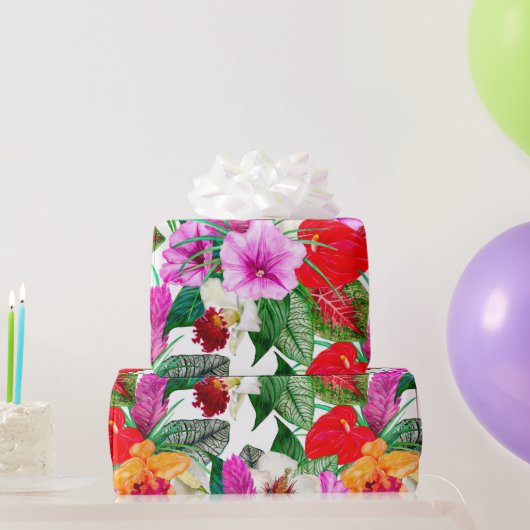 Papier Cadeau Le paradis côtier fleurit (Cadeaux de fête)
