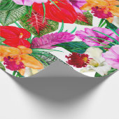 Papier Cadeau Le paradis côtier fleurit (Coin)