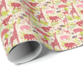 Papier Cadeau Le paradis de la jungle (Coin rond)