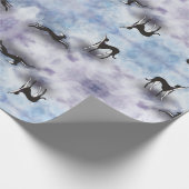 Papier Cadeau Le paradis de Saluki Greyhound (Coin)