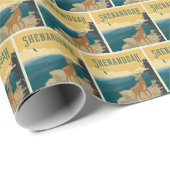 Papier Cadeau Le Parc national de Shenandoah | Cerf (Coin rond)