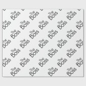 Papier Cadeau Le patron (Plat)