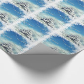 Papier Cadeau Le pays des merveilles d'hiver de Noël (Coin)