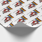 Papier Cadeau Le Père Noël avec le drapeau de la Philadelphie Pr (Coin)