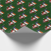 Papier Cadeau Le Père Noël Drapeau De Caroline Du Nord (Coin)