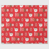 Papier Cadeau Le Père Noël HO HO (Plat)