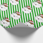Papier Cadeau Le père noël noir (Coin)