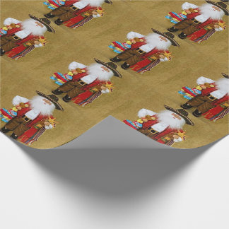 Papier Cadeau Le père noël texan du sud-ouest mexicain