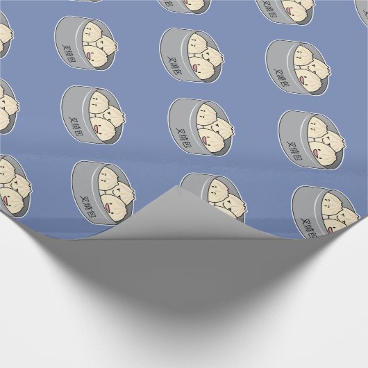 Papier Cadeau Le petit déjeuner chinois de dim sum de petit pain (Coin)