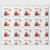 Papier Cadeau LE PLUS GRAND 5E anniversaire Cirque THÈME (Plat)