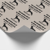 Papier Cadeau Le plus grand chien malinois belge du monde (Coin)