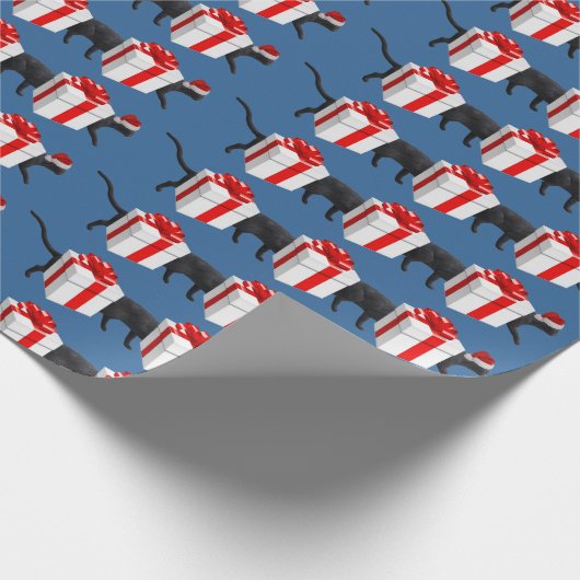 Papier Cadeau Le plus long chat drôle du monde (Coin)