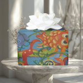 Papier Cadeau Le poisson dans l'art Abstrait océanique