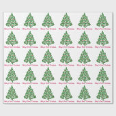 Papier Cadeau Le premier Noël de bébé (Plat)