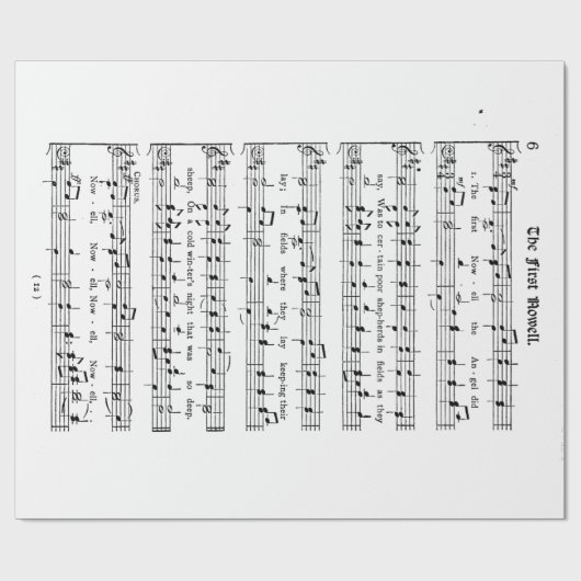 Papier Cadeau Le premier papier d'emballage de Noel (Plat)