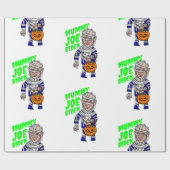 Papier Cadeau le président halloween joe biden mummy (Plat)