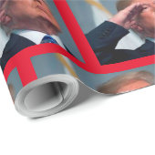 Papier Cadeau Le président Trump - Rendre l'Amérique grande (Coin rond)