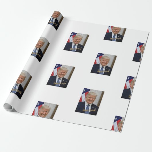 PAPIER CADEAU LE PRÉSIDENT TRUMP WRAPPING (Déroulé)