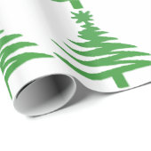 Papier Cadeau Le Prince Vert moderne (Coin rond)