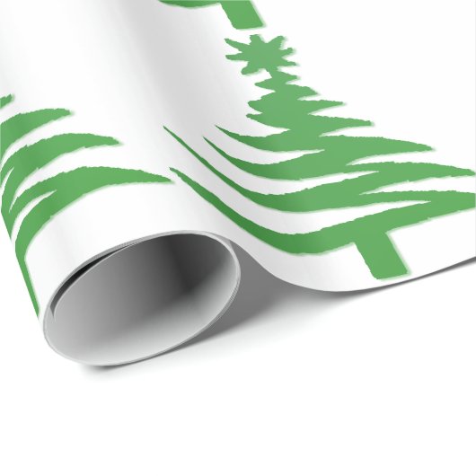 Papier Cadeau Le Prince Vert moderne (Coin rond)