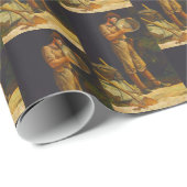 Papier Cadeau Le Prospecteur Prépare Pour L'Or Julian Ashton (Coin rond)