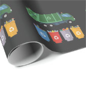 Papier Cadeau Le recyclage des ordures chez les enfants du camio (Coin rond)