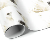 Papier Cadeau Le regard d'un ours polaire (Coin rond)