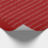 Papier Cadeau Le rétro atelier de Père Noël (Coin)