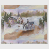 Papier Cadeau Le rêve de l'hiver (Plat)