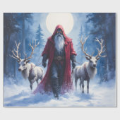 Papier Cadeau Le roi de l'hiver arrive.  (Plat)