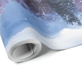 Papier Cadeau Le roi de l'hiver arrive.  (Coin rond)