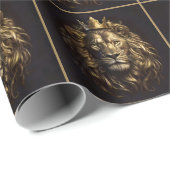 Papier Cadeau Le Roi ! Le Lion d'Oz pas si puéril (Coin rond)