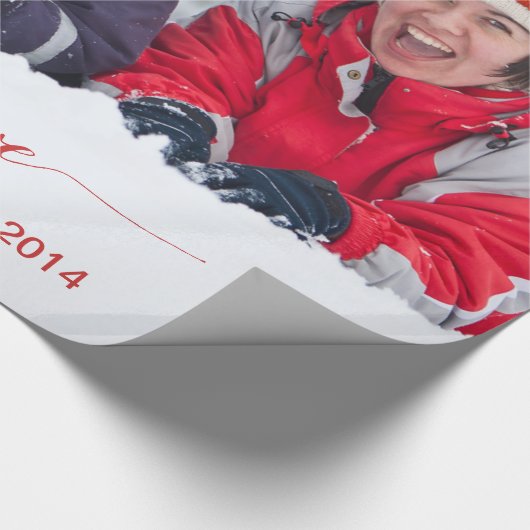 PAPIER CADEAU LE ROUGE CROIENT SIMPLEMENT DES SALUTATIONS DE (Coin)