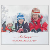 PAPIER CADEAU LE ROUGE CROIENT SIMPLEMENT DES SALUTATIONS DE (Plat)