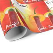 Papier Cadeau Le Rouge, Le Chaud, Le Chili (Coin rond)