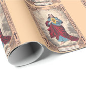 Papier Cadeau Le Sacré-Cœur de Jésus (Coin rond)
