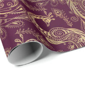 Papier Cadeau Le saumon rouge de l'or (Coin rond)