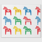 PAPIER CADEAU LE SCANDINAVIEN DALA HORSE CADEAU WRAPPING (Plat)