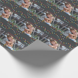 Papier Cadeau Le scintillement allume des vacances lumineuses de
