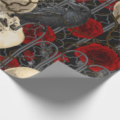 Papier Cadeau Le secret de Raven. Illustration gothique sombre e (Coin)