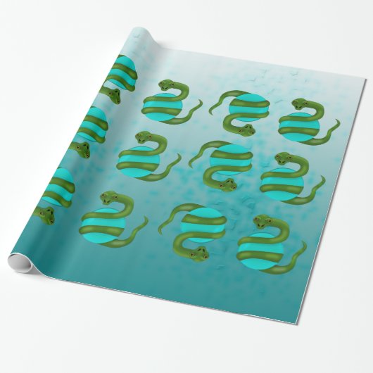 Papier Cadeau Le serpent (Déroulé)