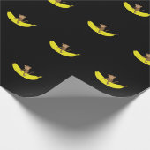 Papier Cadeau Le singe monte sur la banane (Coin)