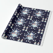 Papier Cadeau Le Snowman de Glittery (Déroulé)