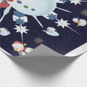 Papier Cadeau Le Snowman de Glittery (Coin)