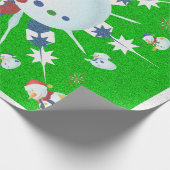 Papier Cadeau Le Snowman de Glittery (Coin)